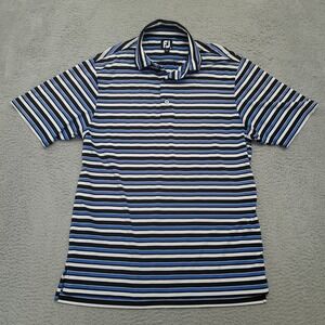 FootJoy Golf Polo Shirt Mens M Striped Short Sleeve‎ Athletic Casual